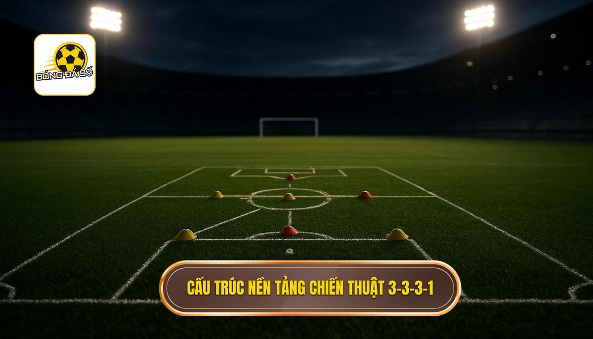 Cấu trúc nền tảng của Chiến thuật 3-3-3-1