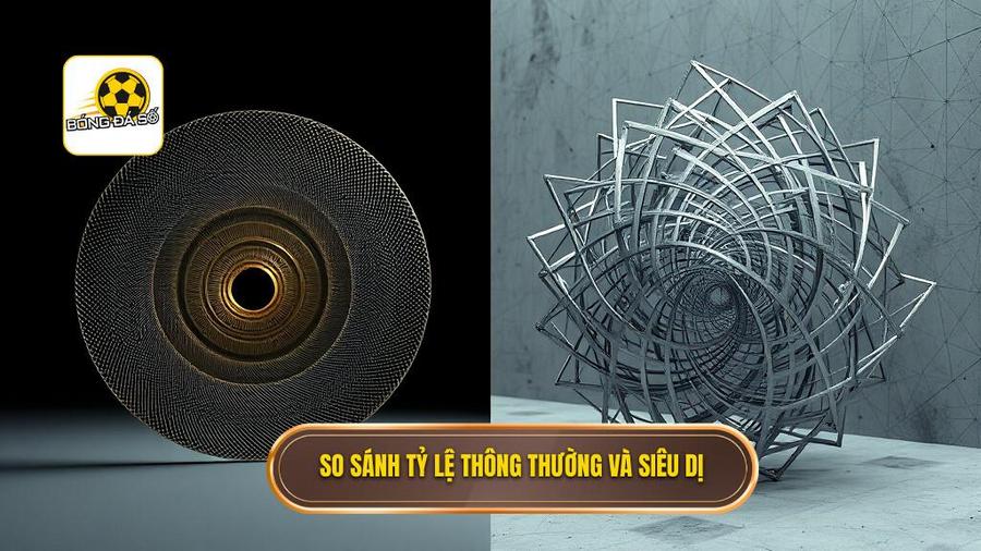 Bảng so sánh tỷ lệ thông thường và tỷ lệ siêu dị