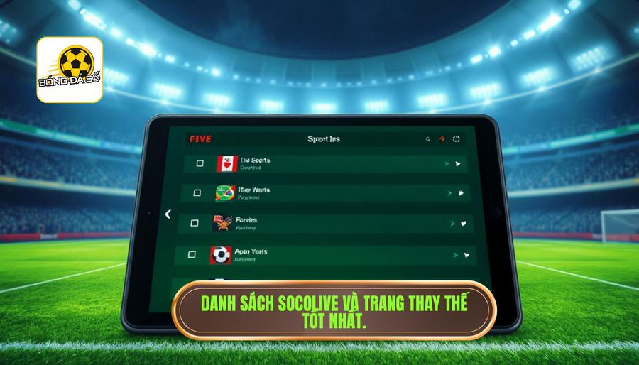 Danh sách Socolive và các trang thay thế tốt nhất hiện nay