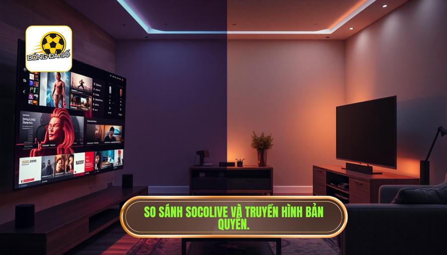 Bảng so sánh: Socolive và Truyền hình bản quyền