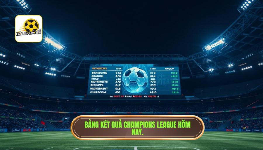 Bảng kết quả Champions League hôm nay