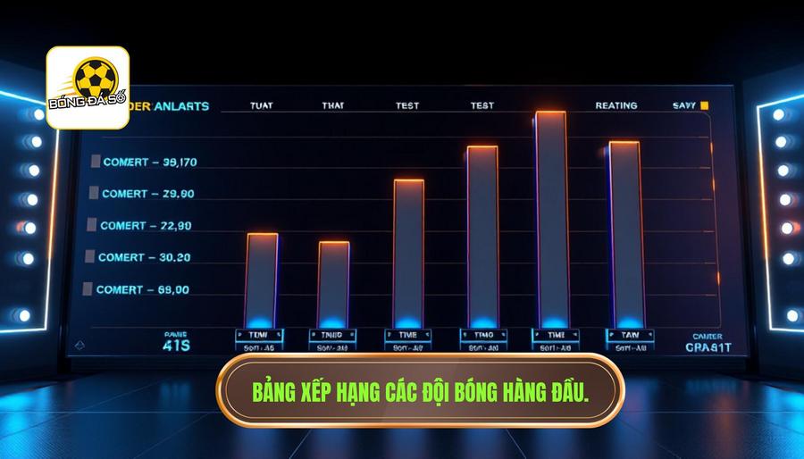 Bảng xếp hạng các đội bóng hàng đầu